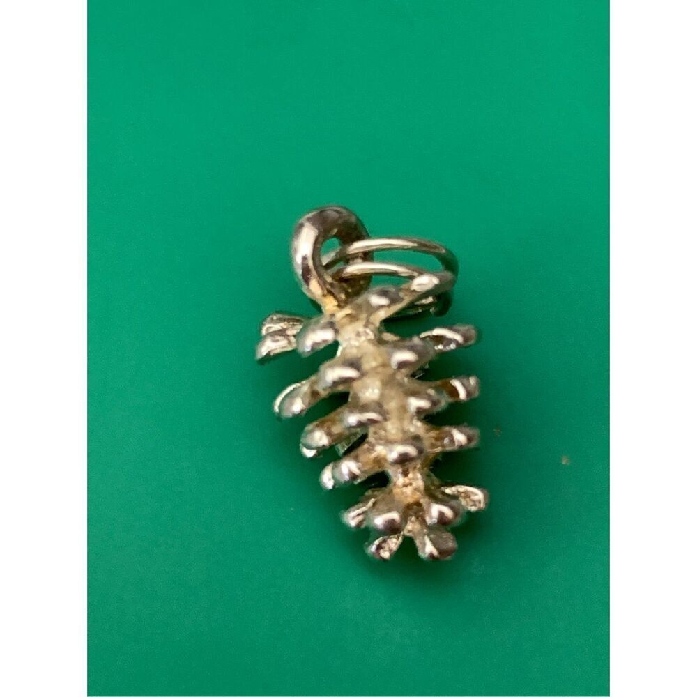 Pinecone Sterling Silver Jewelry Charm #fall